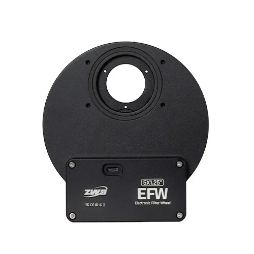 ZWO EFW Mini motorizált szűrőváltó 5×1.25" vagy 5×31 mm szűrőhöz (USB-C) ZWO EFW Mini motorizált szűrőváltó 5×1.25" vagy 5×31 mm szűrőhöz (USB-C)
