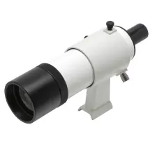 SkyWatcher 9x50 hľadáčik (biely, s prevráteným obrazom) + biely držiak