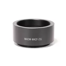 Predlžovací člen T2/T2, 21 mm (vnútorný T2 závit, vonkajší T2 závit)